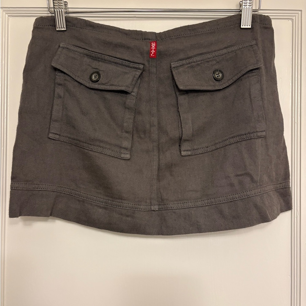 Hard Tail Gray Mini Skirt size small - Picture 2 of 6